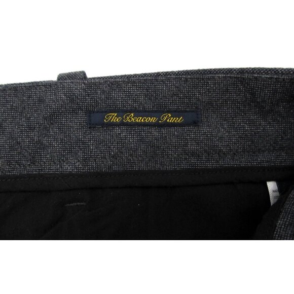 Nautica Beacon Pants Mens 40x30 Charcoal Gray Tailored Fit Chino Cotton Trousers - Picture 8 of 16